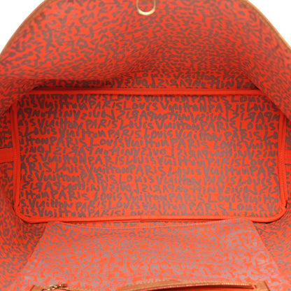 Louis Vuitton Monogram Graffiti Neverfull GM Orange 5 of 12