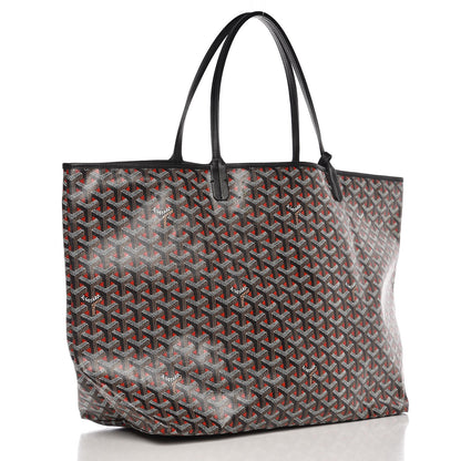 Goyard Chevron Saint Louis Claire Voie GM Black Red 4 of 9