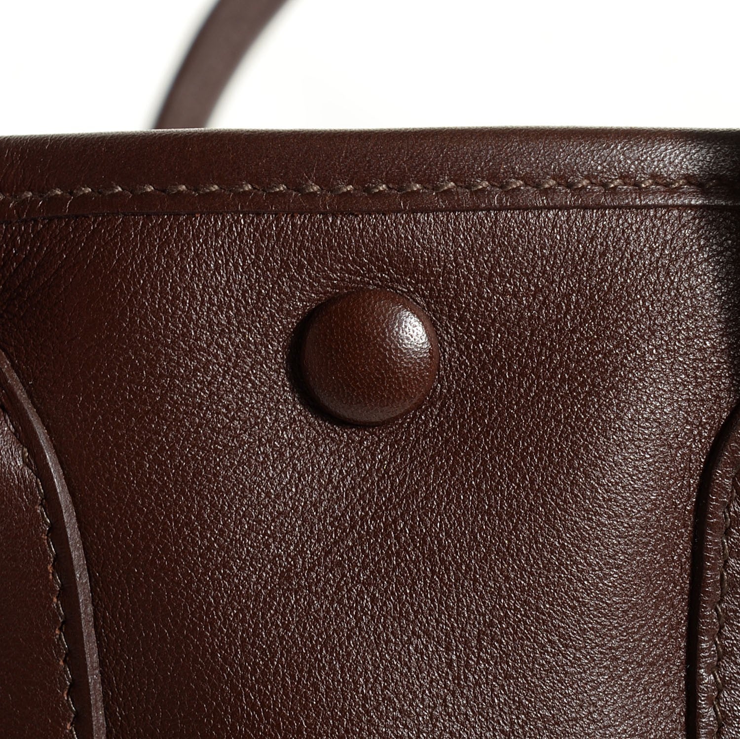 Hermes Veau Swift Bolduc Twilly Garden Party TTPM Tote Chocolate 10 of 12