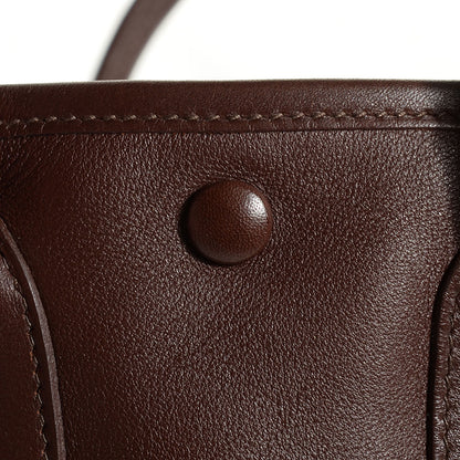 Hermes Veau Swift Bolduc Twilly Garden Party TTPM Tote Chocolate 10 of 12