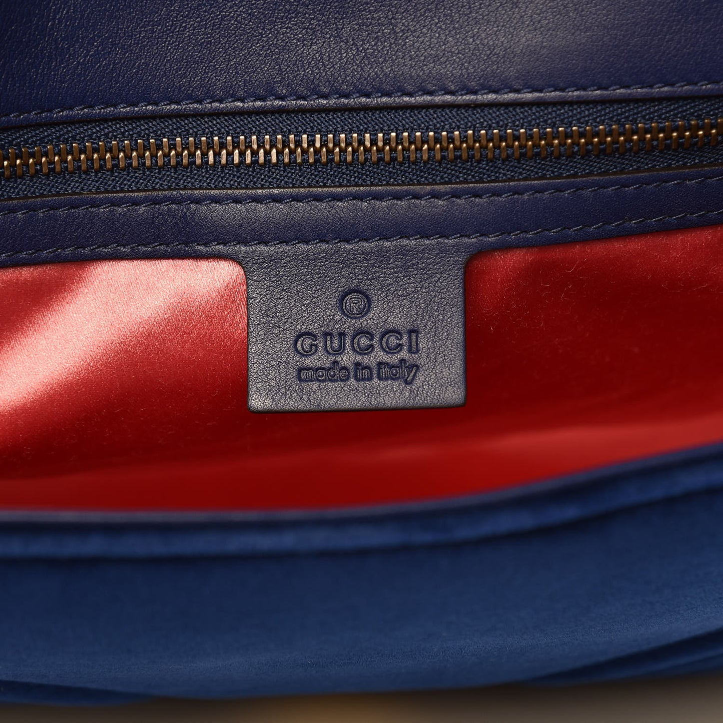 Velvet Matelasse Medium GG Marmont Shoulder Bag Cobalt Blue