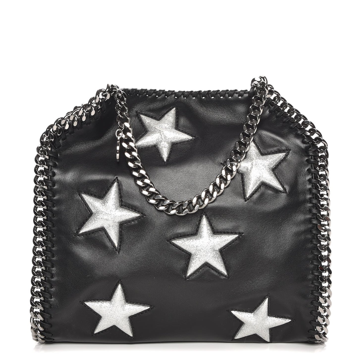 Alter Nappa Embossed Mini Star Falabella Tote Black