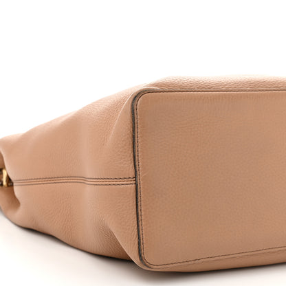 Gucci Pebbled Calfskin Large Soho Hobo Camelia 9 of 15