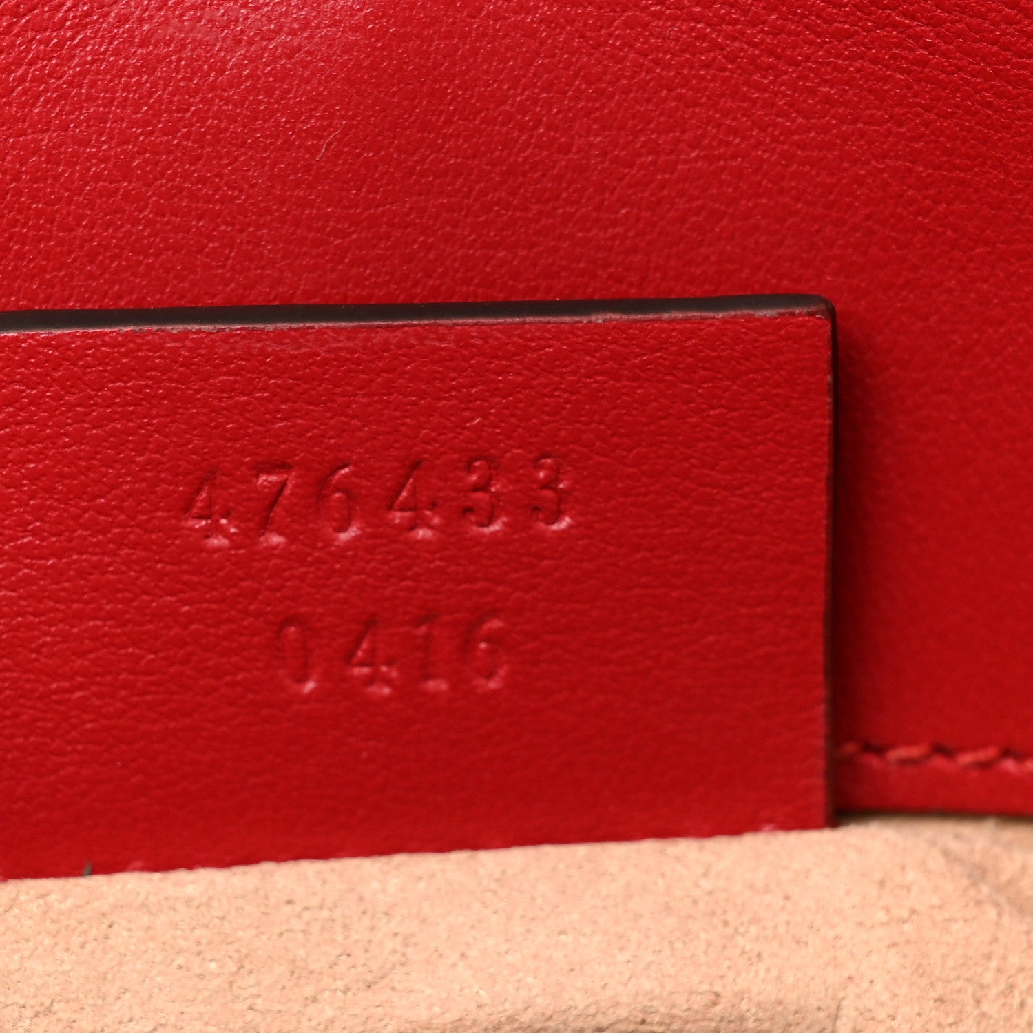 Gucci Calfskin Matelasse Super Mini GG Marmont Shoulder Bag Hibiscus Red 7 of 10