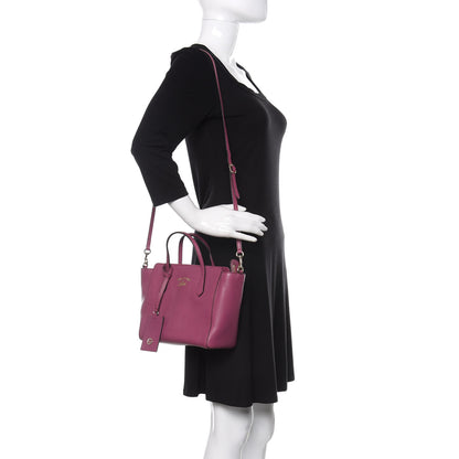 Gucci Dollar Calfskin Mini Swing Top Handle Bag Peonia Flower 2 of 9