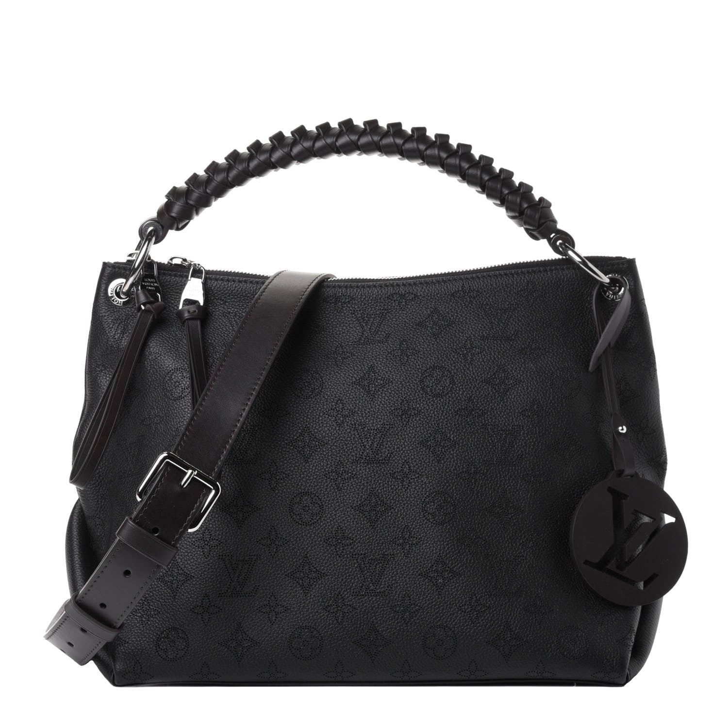 Louis Vuitton Mahina Beaubourg Hobo MM Black 1 of 4