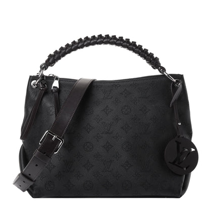Louis Vuitton Mahina Beaubourg Hobo MM Black 1 of 4