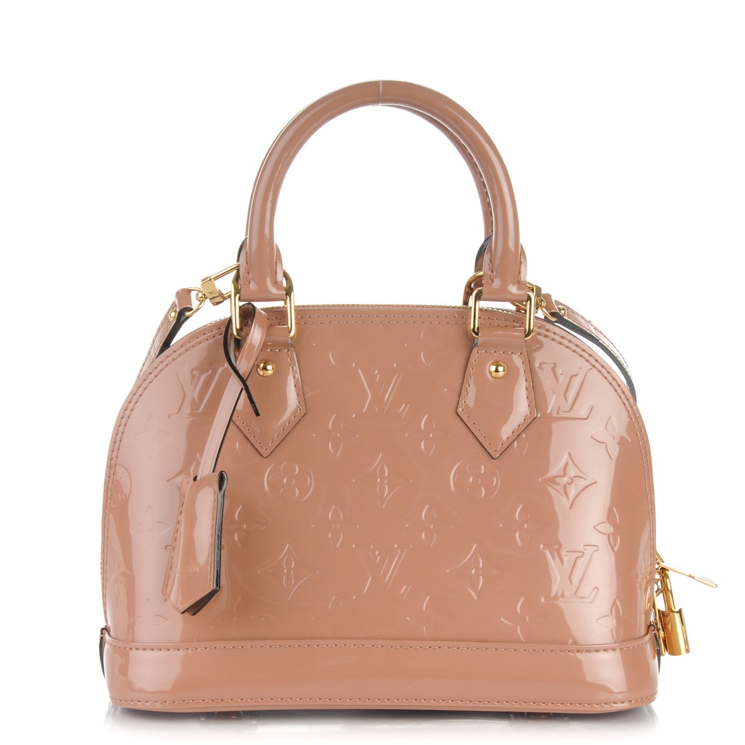 Louis Vuitton Vernis Alma BB Rose Velours 1 of 8