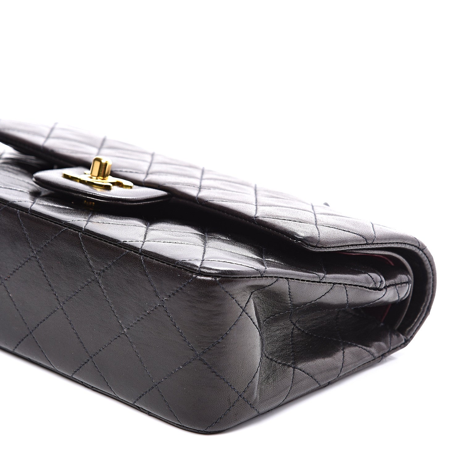 Chanel Lambskin Quilted Small Double Flap Black 9 of 10