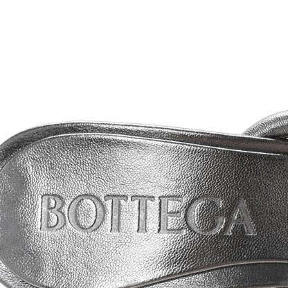 Bottega Veneta Metallic Blink Knot Mule Sandals 36.5 Silver 8 of 9