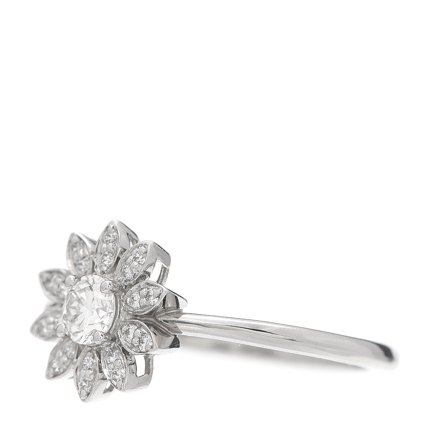 Tiffany Platinum Diamond Enchant Garden Flower Ring 49 5 3 of 6