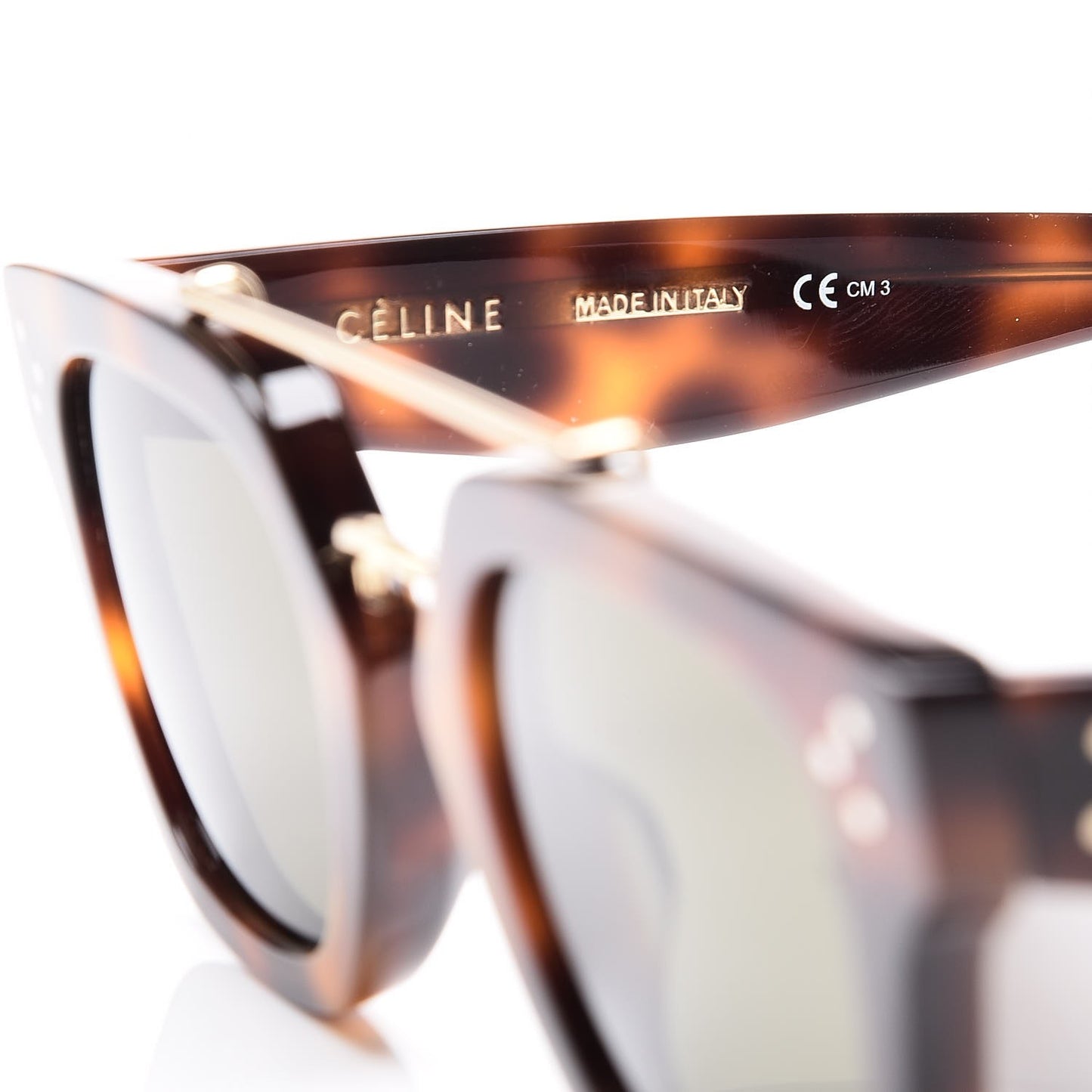Acetate Bridge Sunglasses CL41077/S Dark Havana