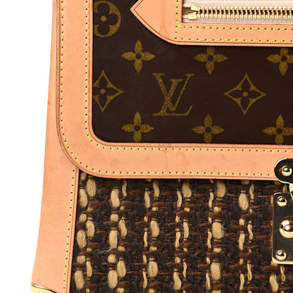 Louis Vuitton Monogram Ambre Tweedy Zip GM 9 of 19