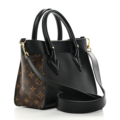 Louis Vuitton Calfskin Monogram On My Side PM Black 3 of 12