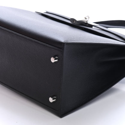 Hermes Epsom Kelly Sellier 32 Black 8 of 9