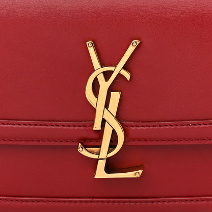 Saint Laurent Smooth Calfskin Small Solferino Satchel Rouge Opyum 8 of 11