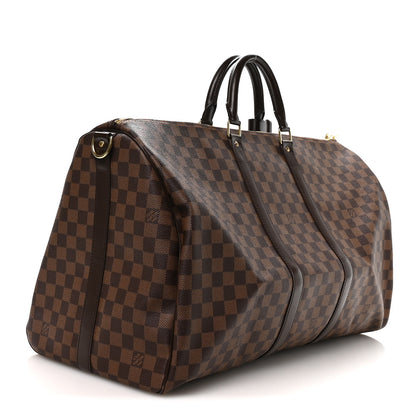 Louis Vuitton Damier Ebene Keepall Bandouliere 55 2 of 9