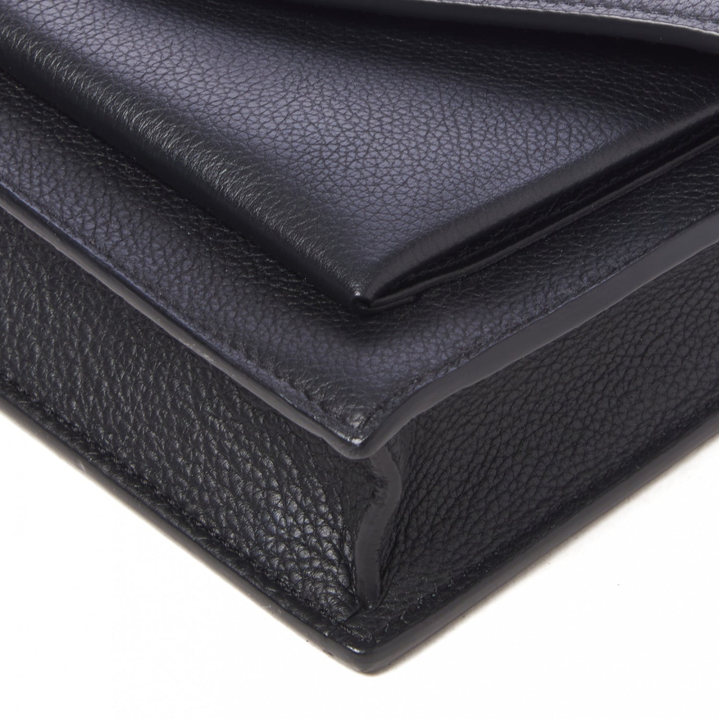 Soft Calfskin My Lockme Chain Pochette Black