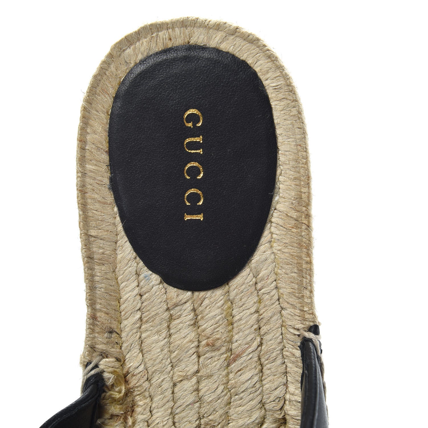 Gucci Nappa Matelasse GG Marmont Espadrille Slippers 40.5 Black 7 of 10