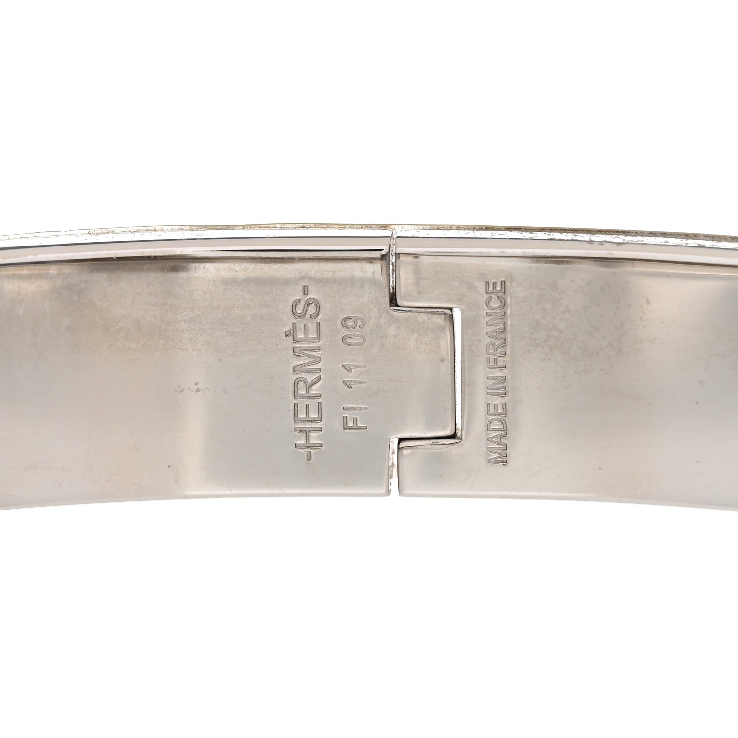 Hermes Narrow Enamel Clic Clac HH Bracelet GM Menthe 4 of 4