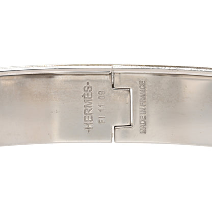 Hermes Narrow Enamel Clic Clac HH Bracelet GM Menthe 4 of 4