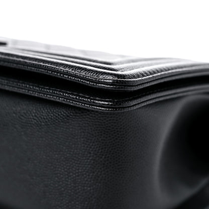 Chanel Caviar Quilted Medium Boy Flap Black 9 of 12