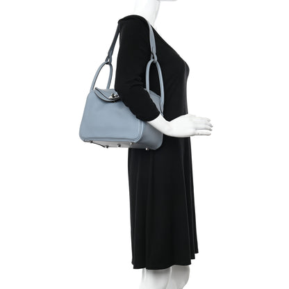 Hermes Evercolor Lindy 26 Bleu Lin 2 of 12