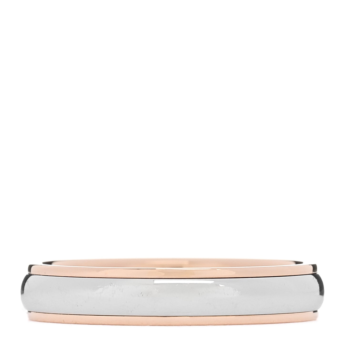 Platinum 18K Rose Gold 4mm Together Milgrain Wedding Band Ring 56 7.5