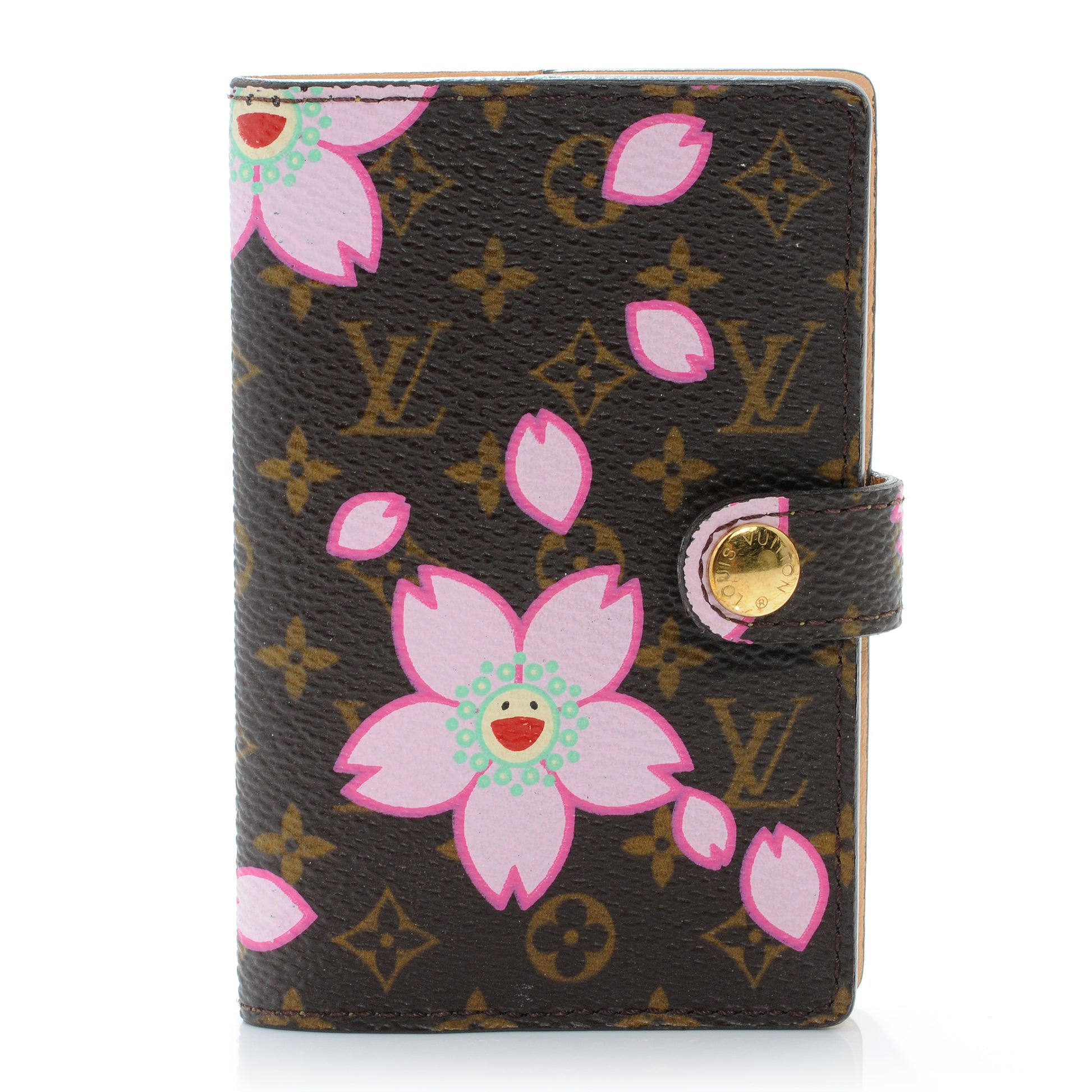 Louis Vuitton Monogram Cherry Blossom Carnet de Bal Mini Agenda Cover Brown 1 of 5