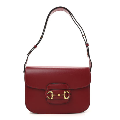 Gucci Azalea Calfskin Horsebit 1955 Shoulder Bag New Cherry Red 1 of 14