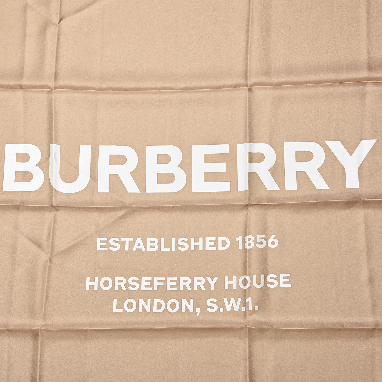 Silk Horseferry Print Scarf Archive Beige