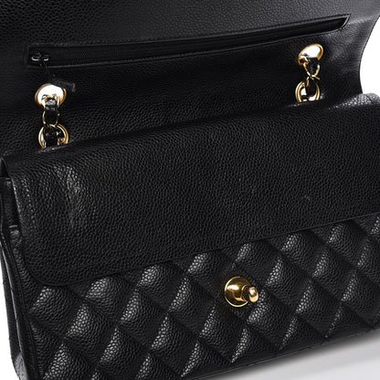 Chanel Caviar Quilted Medium Double Flap Black 9 of 9
