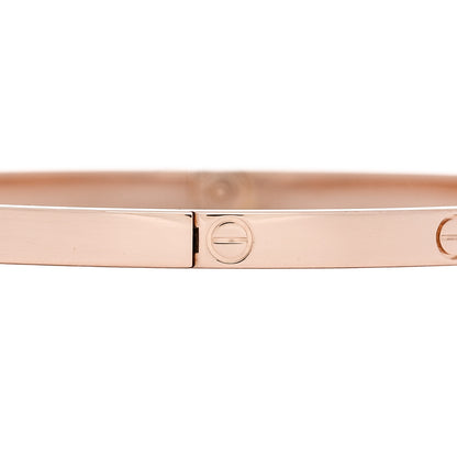 Cartier 18K Pink Gold Small LOVE Bracelet 19 5 of 7