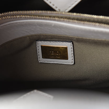 Fendi Vitello Elite Monster Petite 2Jours Tote Multicolor Black Grigio Polvere Multicolor 5 of 8