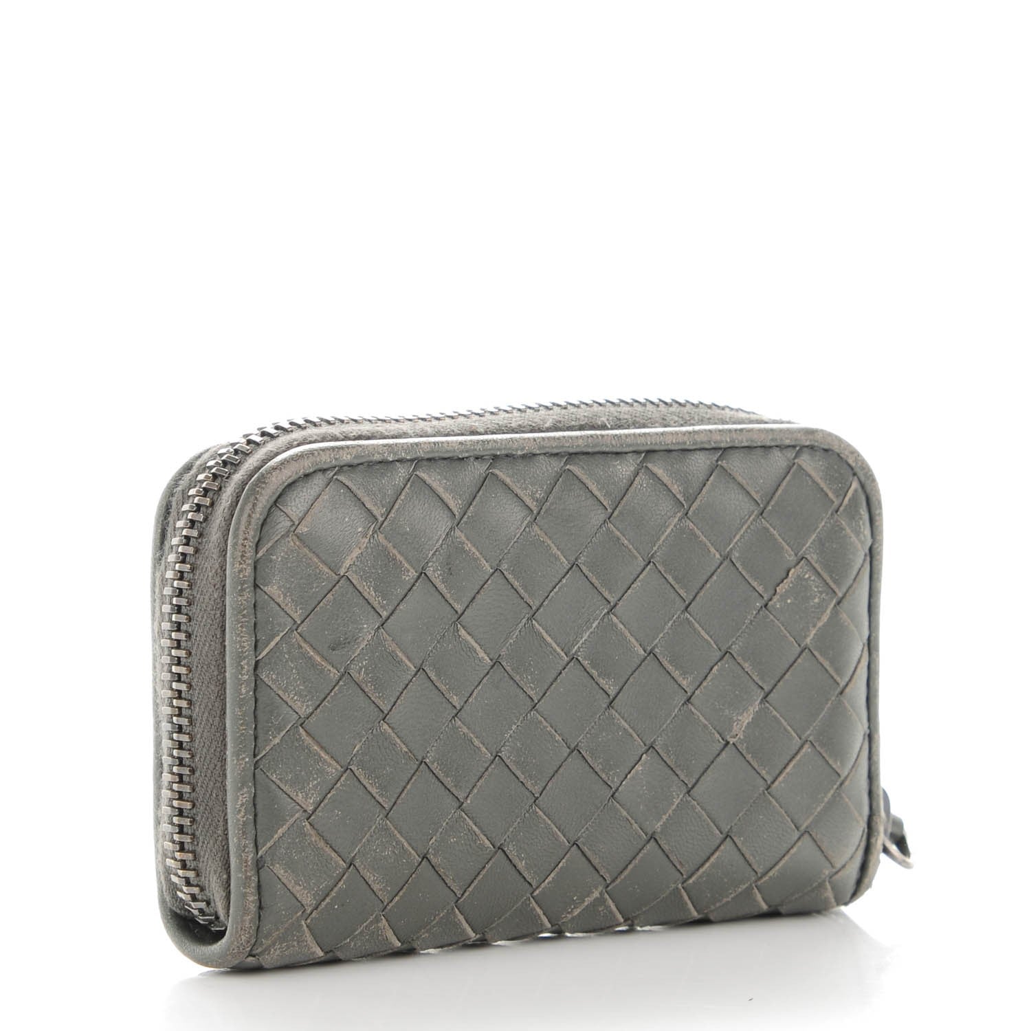 Bottega Veneta Nappa Intrecciato Zip Around Coin Purse Shadow 3 of 7