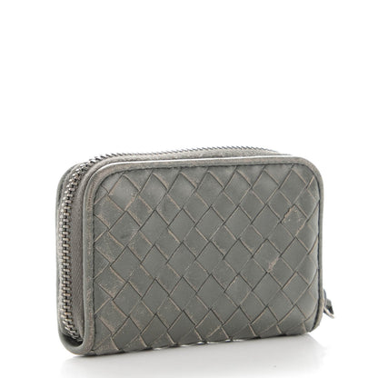 Bottega Veneta Nappa Intrecciato Zip Around Coin Purse Shadow 3 of 7