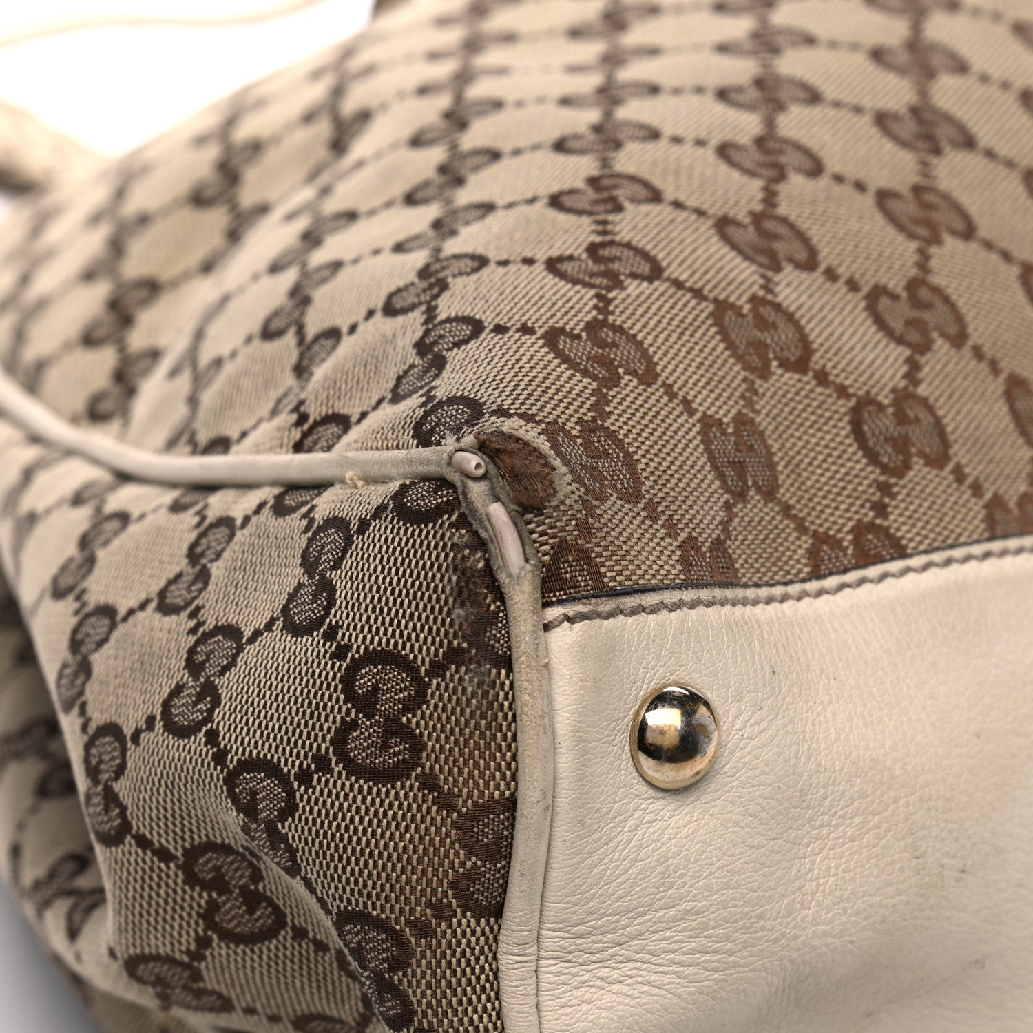 Gucci Monogram Peggy Braided Tote Off White 10 of 22