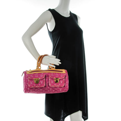 Louis Vuitton Monogram Denim Neo Speedy Fuchsia 2 of 7