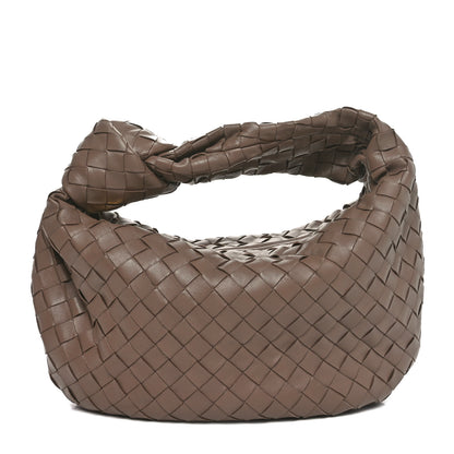 Bottega Veneta Nappa Intrecciato Teen Jodie Hobo Taupe Grey 1 of 11