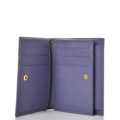 Prada Saffiano Metal Compact Wallet 5 of 12
