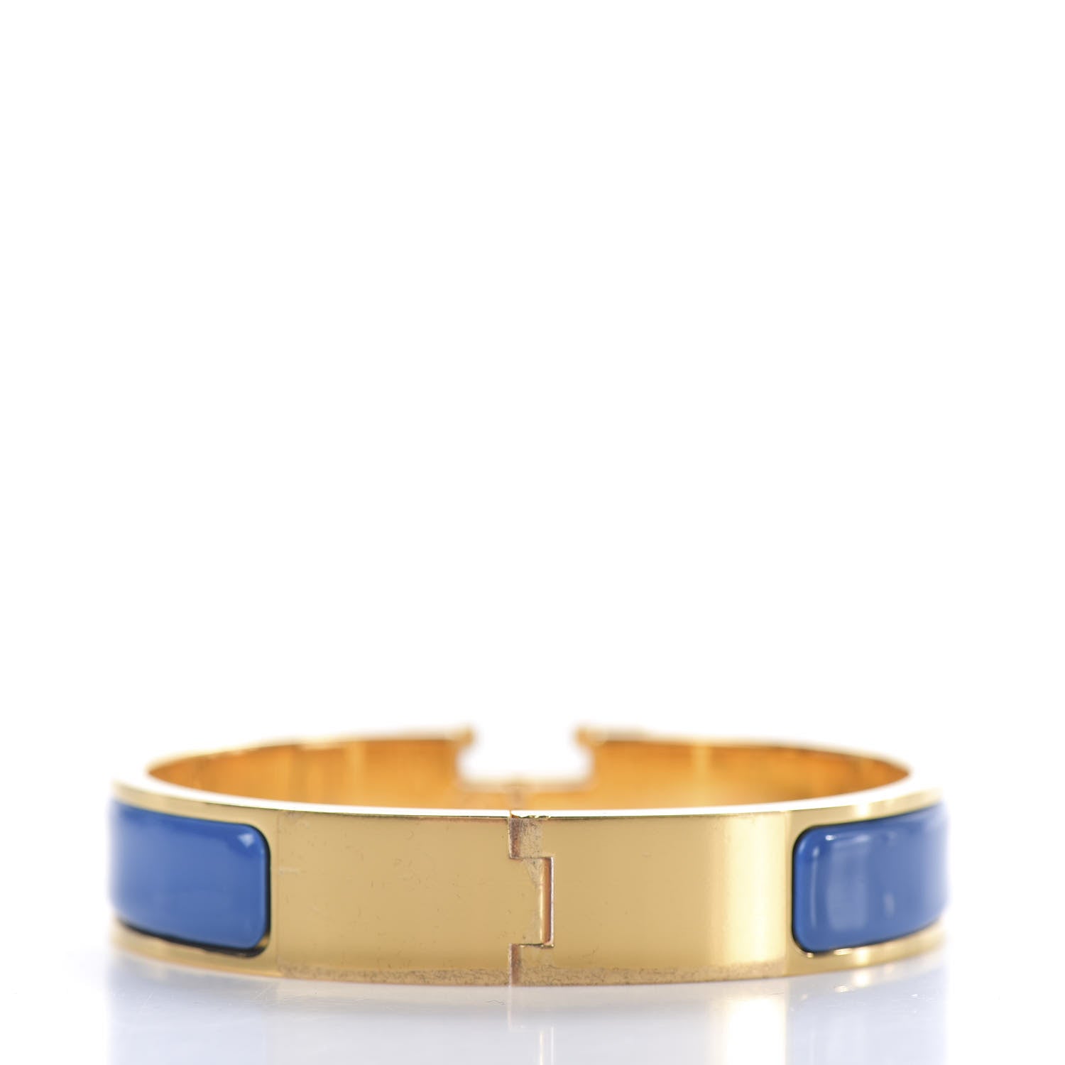 Hermes Enamel Narrow Clic Clac H Bracelet PM Bleu Intense 3 of 4