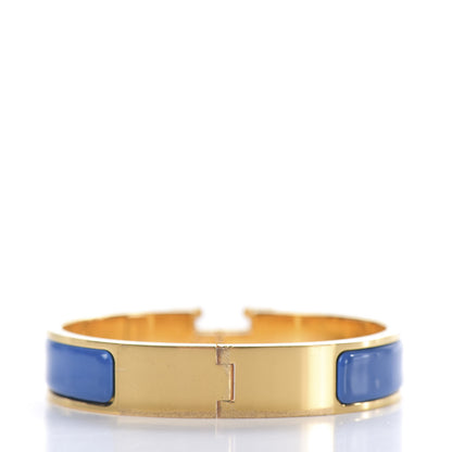 Hermes Enamel Narrow Clic Clac H Bracelet PM Bleu Intense 3 of 4