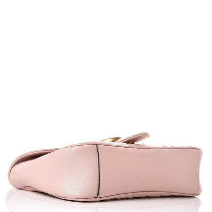 Gucci Calfskin Matelasse Small GG Marmont Shoulder Bag Perfect Pink 4 of 13