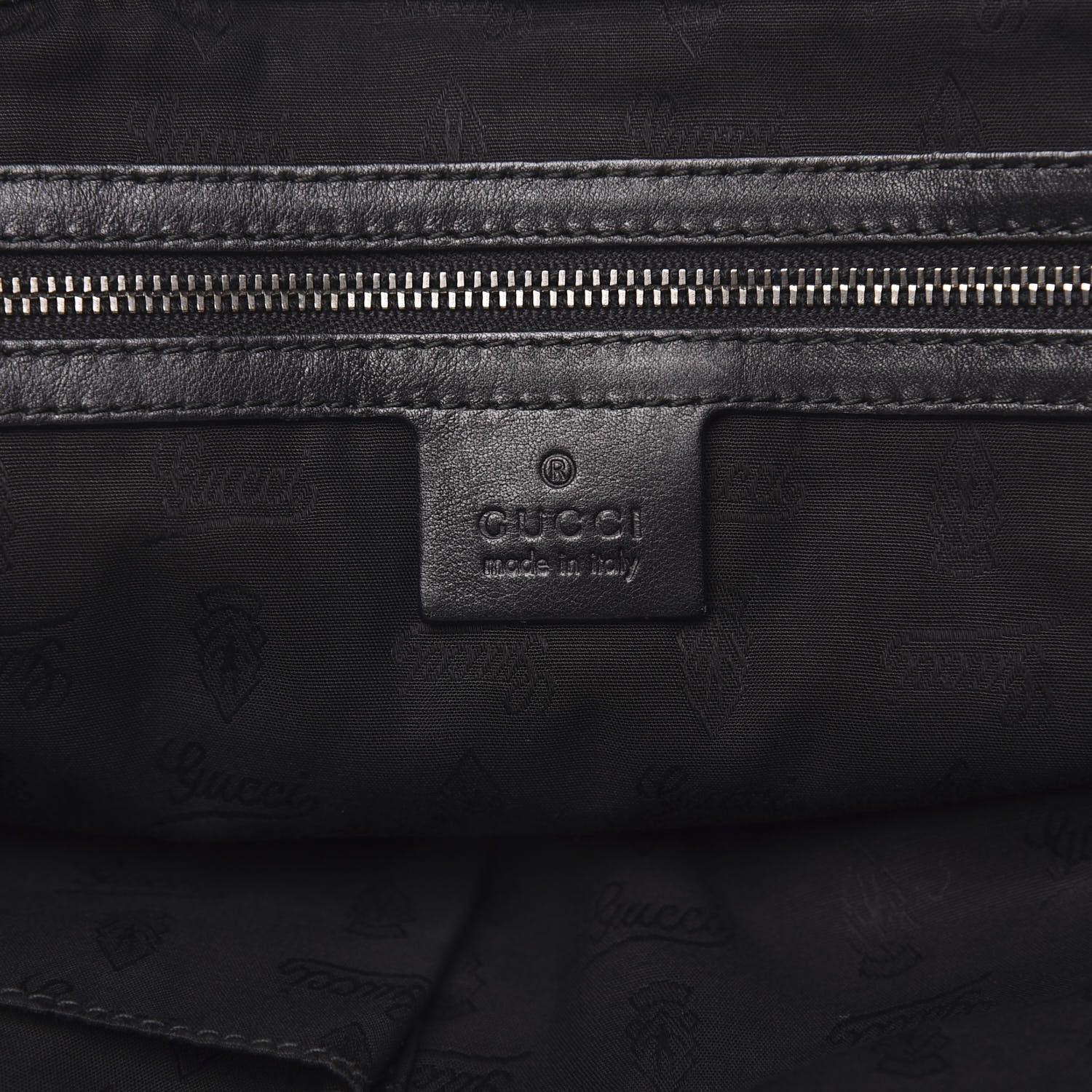 Gucci Guccissima Medium Icon Bit Tote Black 6 of 11