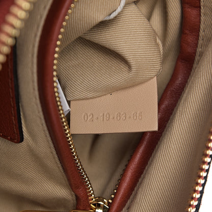 Chloe Suede Calfskin Braided Medium Marcie Satchel Terracotta Red 6 of 9