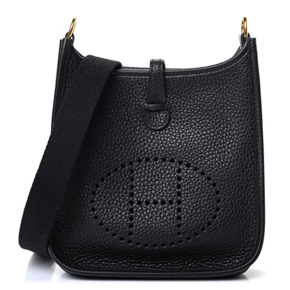 Hermes Taurillon Clemence Evelyne TPM Black 1 of 4
