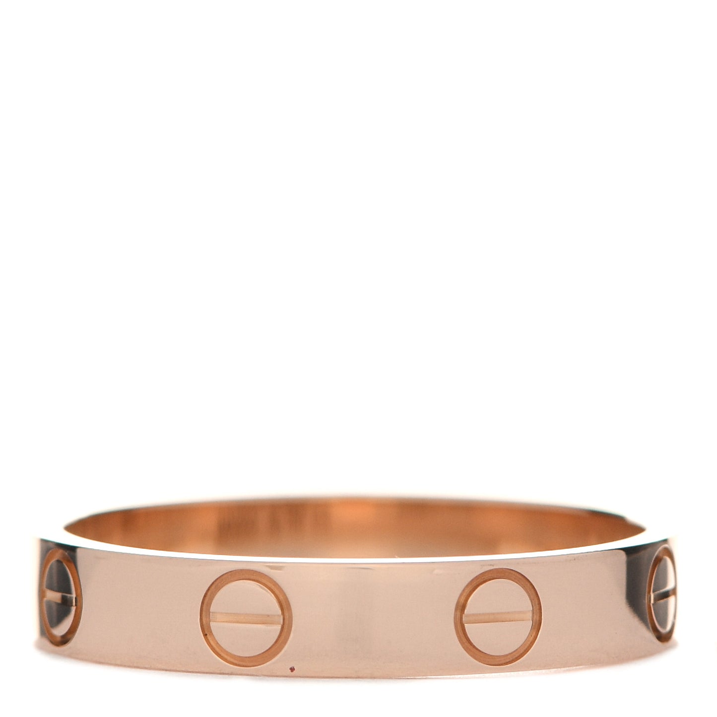 18K Pink Gold 3.5mm LOVE Wedding Band Ring 55 7.25