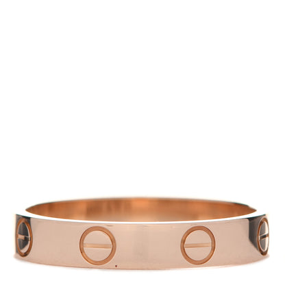 Cartier 18K Pink Gold 3.5mm LOVE Wedding Band Ring 55 7.25 3 of 5