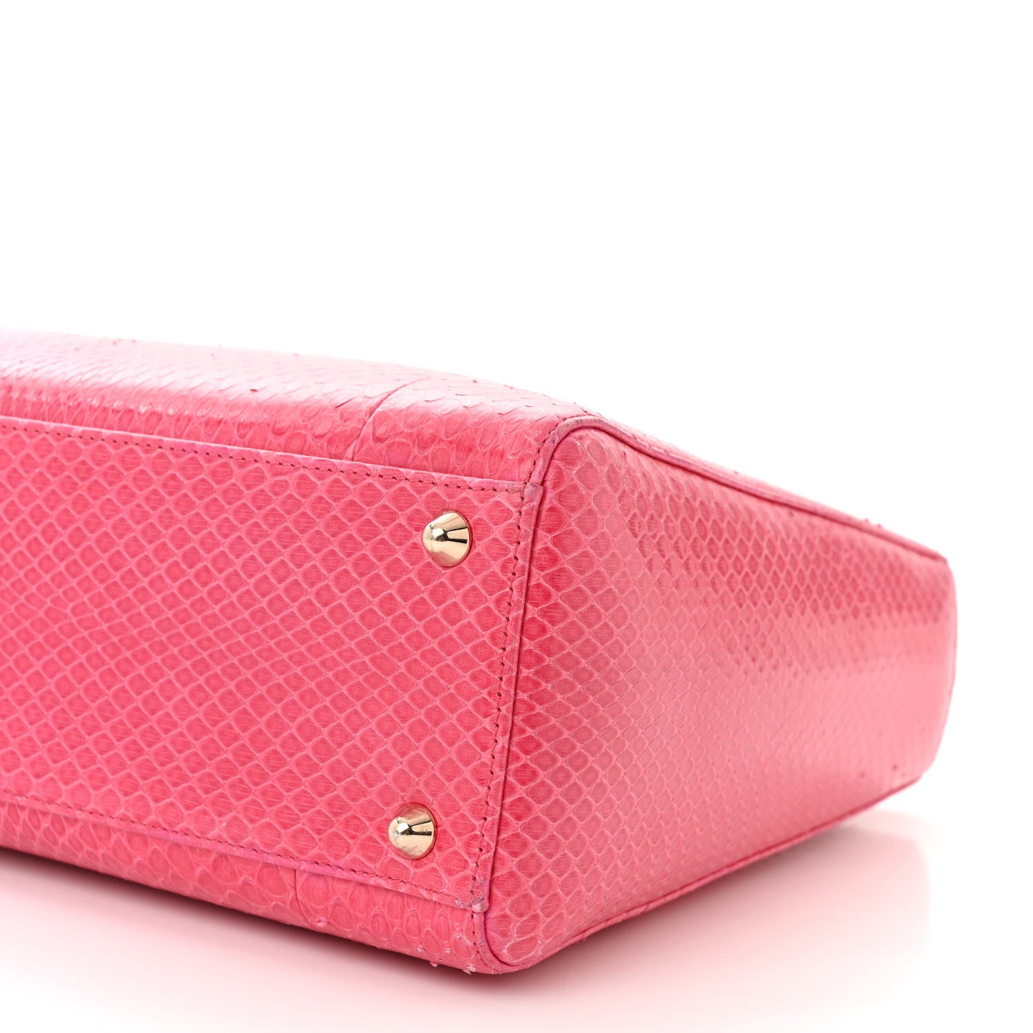 Christian Dior Snakeskin Large Lady Dior Pink 10 of 16