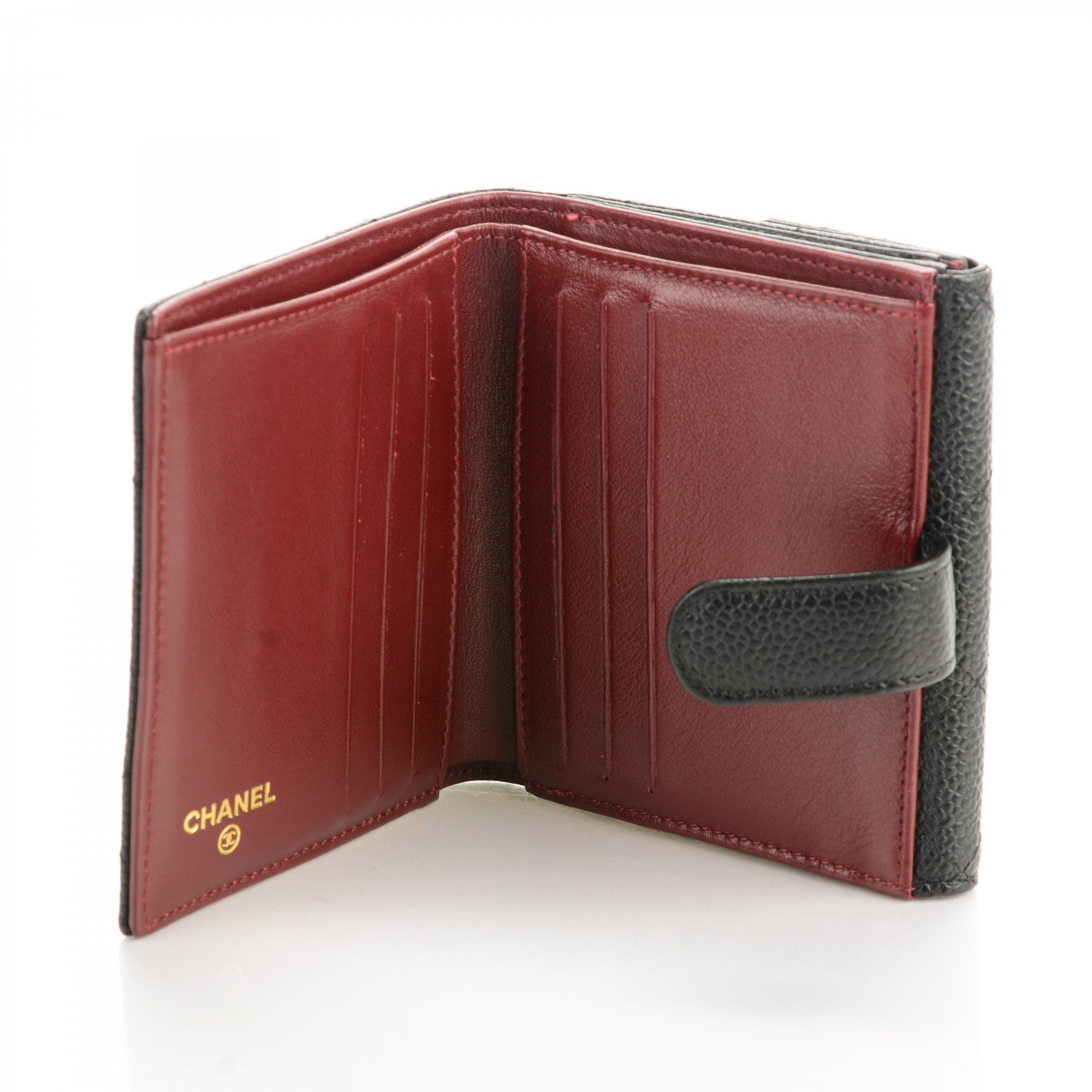 Chanel Caviar Quilted Compact French Flap Wallet 5 of 8